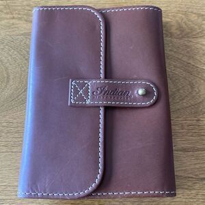 Indian Motorcycle leather tri-fold organizer